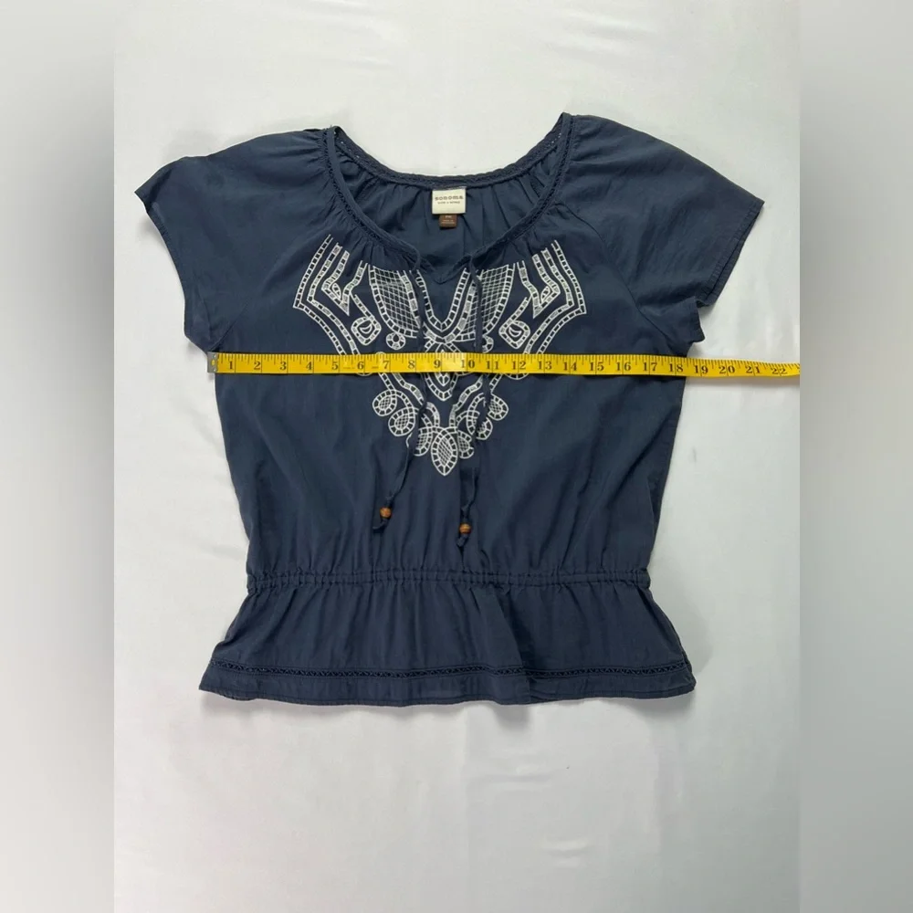 Sonoma Life + Style Embroidered Boho Top - Picture 6 of 11